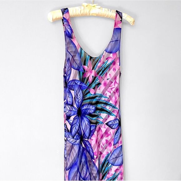 Jayre Tropical Print Nightgown Slip - Picture 3 of 8